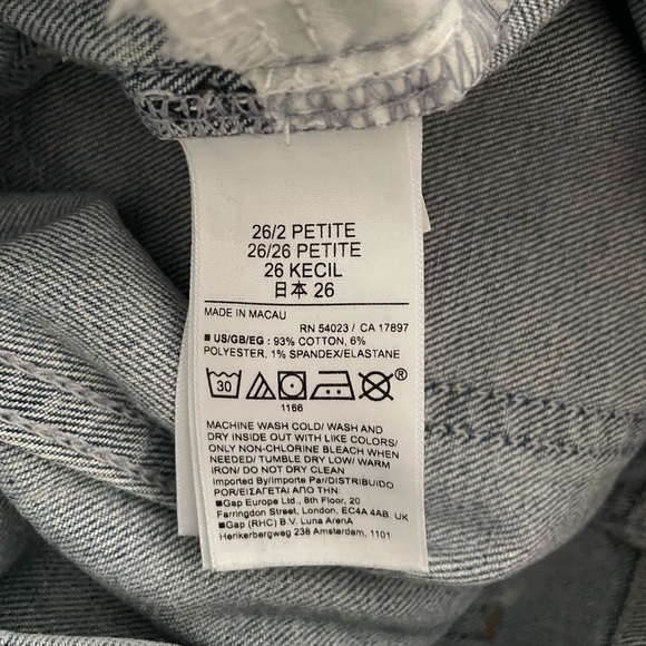 Gap Women’s Vintage Slim Sky High Jeans, 26/2 Petite - Picture 7 of 7